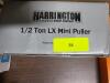 DESCRIPTION: (1) LEVER CHAIN HOIST BRAND/MODEL: HARRINGTON #49CY83 INFORMATION: NICKEL PLATED RETAIL$: $658.39 EA SIZE: 1,000 LB LOAD CAPACITY, 62 LB - 2