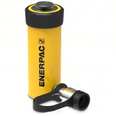 DESCRIPTION: (1) HYDRAULIC RAM BRAND/MODEL: ENERPAC #5ZL46 INFORMATION: YELLOW RETAIL$: $924.48 EA SIZE: SINGLE ACTING, 15 TON NOMINAL CAPACITY, 4 IN