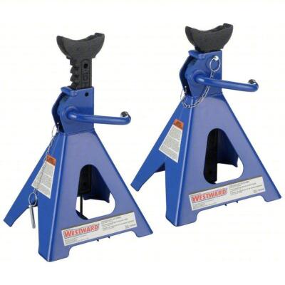 DESCRIPTION: (1) SET OF (2) VEHICLE STANDS BRAND/MODEL: WESTWARD #13X035 INFORMATION: BLUE RETAIL$: $182.37 TOTAL SIZE: PIN, RATCHET PIN, RATCHET HAND