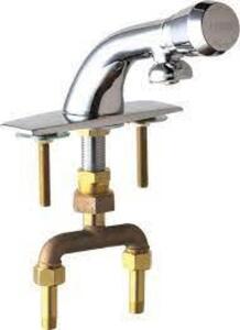 DESCRIPTION: (1) LAVATORY FAUCET METERING BRAND/MODEL: CHICAGO FAUCETS #844-665PSHABCP INFORMATION: CHROME PLATE RETAIL$: $351.71 EA SIZE: .25 GAL/CYC