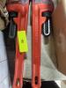 DESCRIPTION: (2) PIPE WRENCH BRAND/MODEL: PROTO #814HD INFORMATION: RED RETAIL$: $64.89 EA SIZE: 14" QTY: 2 - 2