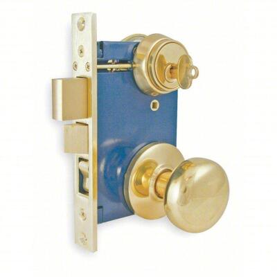 DESCRIPTION: (3) HEAVY DUTY MORTISE LOCKSET BRAND/MODEL: PART NUMBER/1TPZ3 INFORMATION: BRIGHT BRASS/ESCUTCHEON RETAIL$: 110.32 EACH SIZE: 2-1/2"BACKS