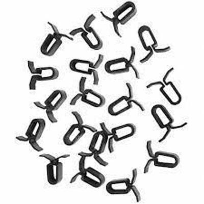 DESCRIPTION: (6) PACKS OF (20) CEILING TILE PANEL CLIPS BRAND/MODEL: SUSPEND-IT #12L744 INFORMATION: BLACK RETAIL$: $5.46 PER PACK SIZE: 1" QTY: 6