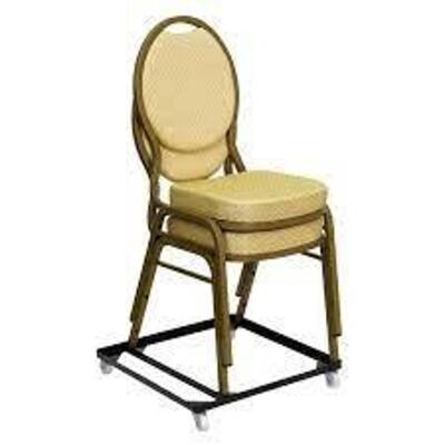 DESCRIPTION: (1) CHAIR DOLLY BRAND/MODEL: FLASH FURNITURE #FD-BAN-CH-DOLLY-GG INFORMATION: BLACK RETAIL$: $32.68 EA QTY: 1