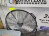 DESCRIPTION: (1) 2 SPEED HIGH VELOCITY INDUSTRIAL DRUM FAN BRAND/MODEL: COMFORT ZONE INFORMATION: BLACK RETAIL$: $124.00 EA SIZE: 24 IN QTY: 1 - 4