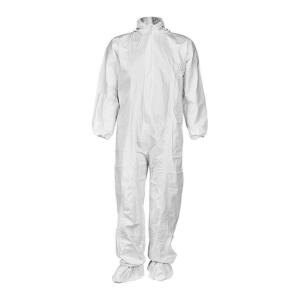 DESCRIPTION: (1) PACK OF (24) DISPOSABLE COVERALLS BRAND/MODEL: COLOGUARD/107-KG INFORMATION: WHITE/WITH ELASTIC WRIST & ANKLE RETAIL$: 44.00 PER PK O