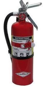 DESCRIPTION: (1) FIRE EXTINGUISHER BRAND/MODEL: AMEREX #13J002 INFORMATION: RED RETAIL$: $77.20 EA SIZE: 5 LB CAPACITY QTY: 1