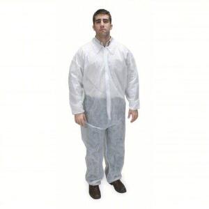 DESCRIPTION: (2) COLLARED DISPOSABLE COVERALLS BRAND/MODEL: 2KTK9 RETAIL$: $130.00 EA SIZE: SMALL QTY: 2