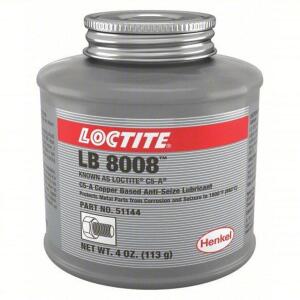 DESCRIPTION: (5) GENERAL PURPOSE ANTI SEIZE BRAND/MODEL: LOCTITE LB 8008 #4KM71 RETAIL$: $18.03 EA SIZE: 4 OZ QTY: 5