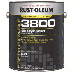 DESCRIPTION: (2) ACRYLIC ENAMEL COATING BRAND/MODEL: RUST-OLEUM #454H19 INFORMATION: BLACK RETAIL$: $63.21 EA SIZE: 1 GALLON QTY: 2