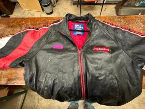 LEATHER BUDWEISER JACKET