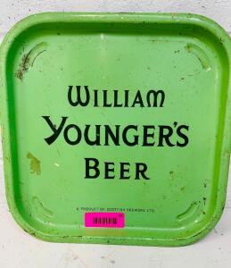 VINTAGE WILLIAM YOUNGERS BEER TRAY
