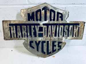 METAL HARLEY SIGN