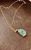 DRUZY STONE NECKLACE WITH GOLD CHAIN - 2