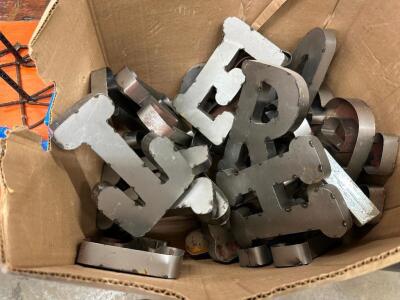 BOX OF 20 METAL LETTERS