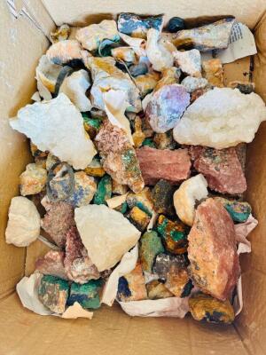 BOX OF RANDOM ROCKS