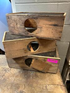 OLD BUG BOXES WITH SCREWS