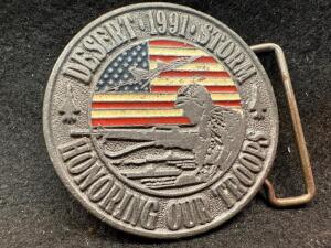 DESERT STORM 1991 BELT BUCKLE