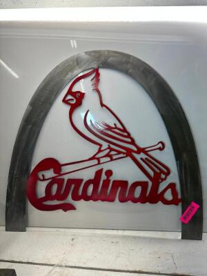 CARDINALS ARCH POLISHED ALUMINUM SIGN