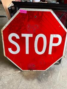 LARGE RED STOP SIGN