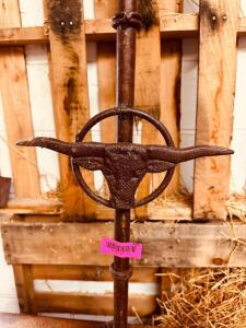 IRON COWBOY CANDLE STAND