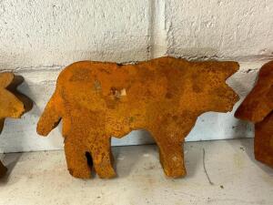 3 RUSTY COWS