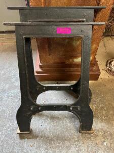 HEAVY IRON TABLE LEG PAIR