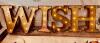 WISH LETTER SIGN WITH LIGHTS