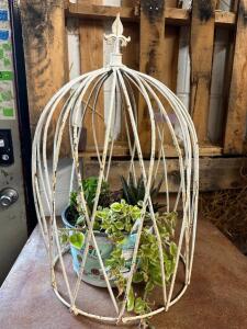 METAL FLOWER CAGE