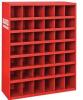 DESCRIPTION: (1) STEEL PIGEONHOLE STORAGE BIN BRAND/MODEL: GRAINGER INFORMATION: 42 BINS, SLIGHT SCUFFS & DENTS, SEE INSPECTION RETAIL$: $303.59 SIZE: