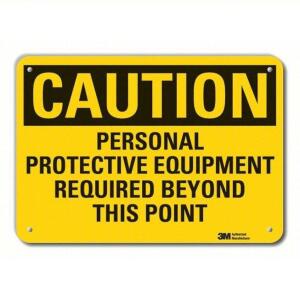 DESCRIPTION: (3) ALUMINUM CAUTION SIGN RETAIL$: $19.85/EA SIZE: 7" X 10" QTY: 3