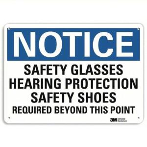 DESCRIPTION: (4) ALUMINUM NOTICE SIGN RETAIL$: $18.82/EA SIZE: 7" X 10" QTY: 4