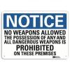 DESCRIPTION: (3) ALUMINUM NOTICE SIGN RETAIL$: $20.50/EA SIZE: 7" X 10" QTY: 3