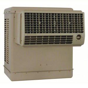 DESCRIPTION: (1) WINDOW UNIT EVAPORATIVE COOLER BRAND/MODEL: ESSICK AIR/WCM28/N28W INFORMATION: 2800CFM, 1/8 HP, 400-600 SQFT COVERAGE RETAIL$: $666.3