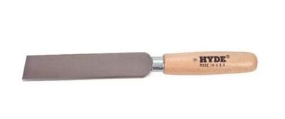 DESCRIPTION: (10) REGULAR SQUARE POINT CHISEL BRAND/MODEL: HYDE #36M404 INFORMATION: WOODEN HANDLE RETAIL$: $9.95 EA SIZE: 5"X1" QTY: 10