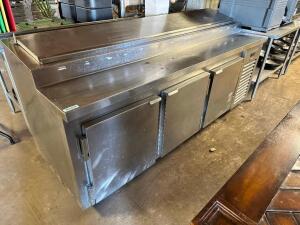 DESCRIPTION: BEVERAGE 90" PIZZA PREP TOP BRAND / MODEL: KBP-91S ADDITIONAL INFORMATION 115 VOLT, 1 PHASE. IN WORKING ORDER SIZE 90" LOCATION: BAY 7 QT