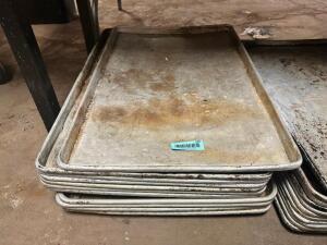 DESCRIPTION: (12) FULL SIZE SHEET PANS LOCATION: BAY 7 THIS LOT IS: SOLD BY THE PIECE QTY: 12