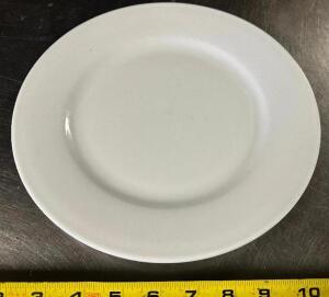 DESCRIPTION: (12) 10" CHINA PLATES BRAND / MODEL: BUFFALO F801 A-18 SIZE 10" LOCATION: BAY 7 THIS LOT IS: SOLD BY THE PIECE QTY: 12