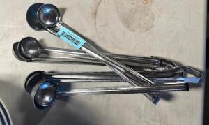 DESCRIPTION: (6) STAINLESS LADLES LOCATION: BAY 7 THIS LOT IS: SOLD BY THE PIECE QTY: 6