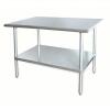 DESCRIPTION: (1) WORK TABLE BRAND/MODEL: PRODUCT NUMBER #4UEK4 INFORMATION: STAINLESS STEEL RETAIL$: $454.14 EA SIZE: 600 LB LOAD CAPACITY, 60 IN WD,