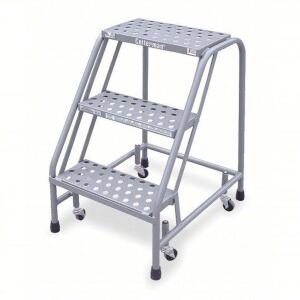 DESCRIPTION: (1) ROLLING STEP LADDER BRAND/MODEL: COTTERMAN #3UY11 INFORMATION: GREY RETAIL$: $314.00 EA SIZE: MUST COME INSPECT, NO WHEELS INCLUDED,