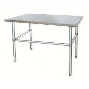 DESCRIPTION: (1) WORK TABLE BRAND/MODEL: PRODUCT NUMBER #2KRE1 INFORMATION: STAINLESS STEEL RETAIL$: $419.83 EA SIZE: 600 LB LOAD CAPACITY, 48 IN WD,