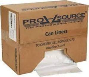 DESCRIPTION: (1) CASE OF (200) CLEAR LINER BAGS BRAND/MODEL: PROSOURCE #30260673 INFORMATION: CLEAR RETAIL$: $130.00 EA SIZE: 18X30 QTY: 1