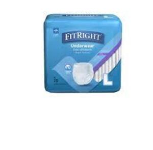 DESCRIPTION: (4) PACKS OF (20) PROTECTIVE UNDERWEAR BRAND/MODEL: FITRIGHT INFORMATION: EXTRA ABSORBENT RETAIL$: $15.23 PER PACK SIZE: XL QTY: 4