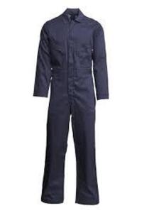 DESCRIPTION: (1) CASE OF (10) FIRE RESISTANT COVERALLS INFORMATION: NAVY RETAIL$: $104.00 A PAIR SIZE: 4X QTY: 1