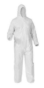 DESCRIPTION: (1) PACK OF (24) DISPOSABLE COVERALLS BRAND/MODEL: KOOLGUARD/107-KG INFORMATION: WHITE/ELASTIC WRIST & ANKLES RETAIL$: 64.95 PER PK OF 24