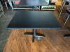 DESCRIPTION: (2) 42" X 30" WOODEN DINING TABLE- BLACK SIZE: 42" X 30" - 2
