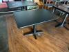 DESCRIPTION: (2) 42" X 30" WOODEN DINING TABLE- BLACK SIZE: 42" X 30" - 3