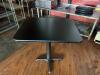 DESCRIPTION: (2) 30" X 24" WOODEN DINING TABLE-BLACK SIZE: 30" X 24" - 2