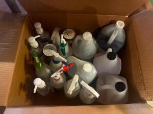 LARGE BOX OF JANITORIAL SUPPLIES